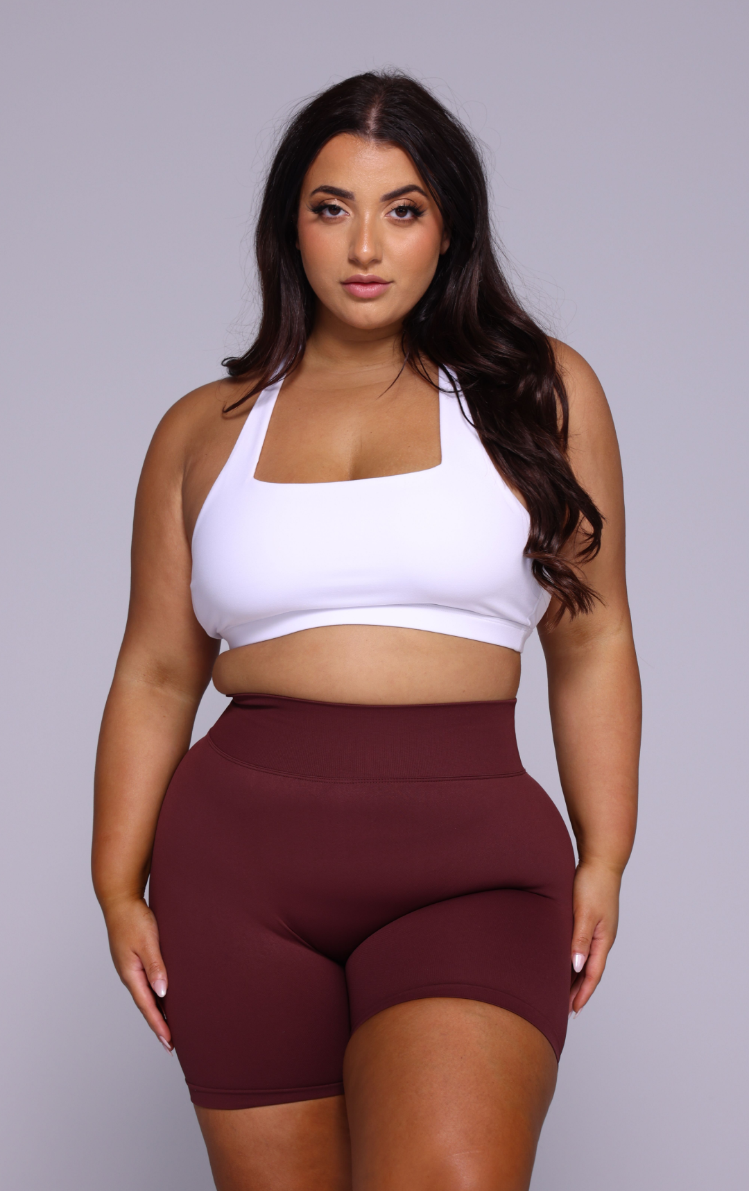 Straight Band Seamless Booty Short - Burgundy – Rare Collective Official