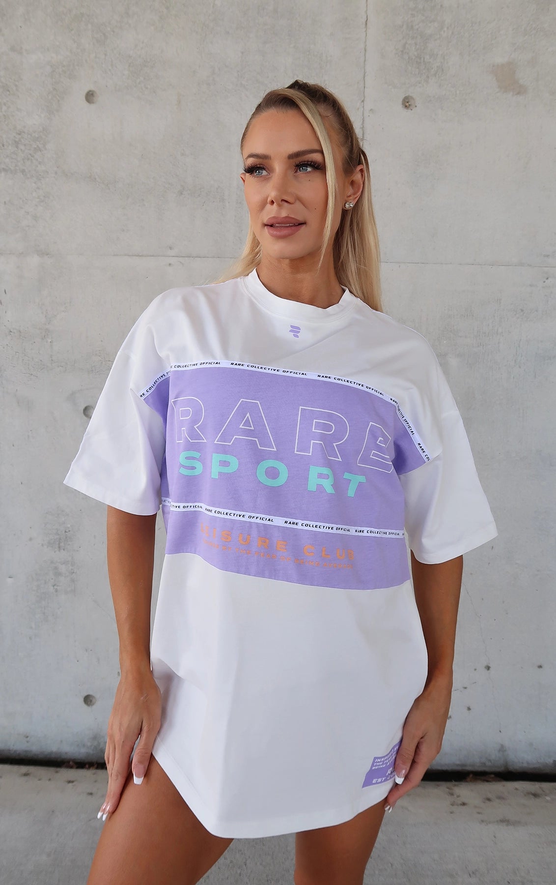 Zoey Oversized Tee - Lilac